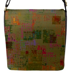 Abstract Art Flap Messenger Bag (s) by ValentinaDesign