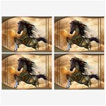 Steampunk, Wonderful Steampunk Horse With Clocks And Gears, Golden Design Belt Buckles