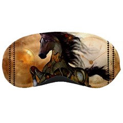 Steampunk, Wonderful Steampunk Horse With Clocks And Gears, Golden Design Sleeping Masks by FantasyWorld7