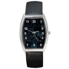 Abstract Art Barrel Style Metal Watch