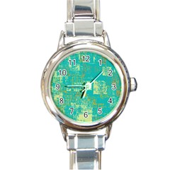 Abstract art Round Italian Charm Watch