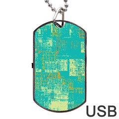 Abstract art Dog Tag USB Flash (One Side)