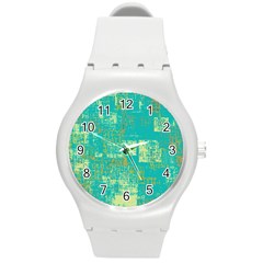 Abstract art Round Plastic Sport Watch (M)