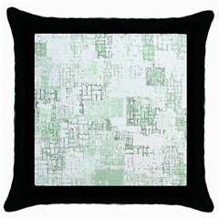 Abstract Art Throw Pillow Case (black) by ValentinaDesign