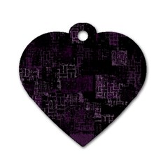 Abstract Art Dog Tag Heart (two Sides)