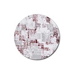 Abstract Art Rubber Coaster (round)  by ValentinaDesign