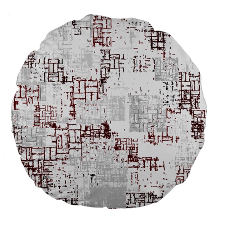 Abstract art Large 18  Premium Flano Round Cushions