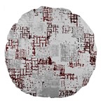 Abstract art Large 18  Premium Flano Round Cushions Back