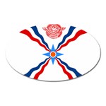 Assyrian Flag  Oval Magnet Front
