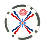 Assyrian Flag  Poker Chip Card Guard Front