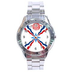 Assyrian Flag  Stainless Steel Analogue Watch by abbeyz71