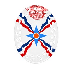 Assyrian Flag  Oval Filigree Ornament (two Sides) by abbeyz71