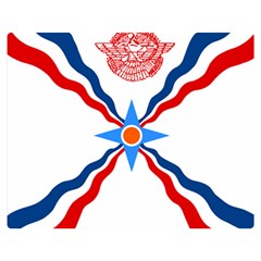 Assyrian Flag  Double Sided Flano Blanket (medium)  by abbeyz71
