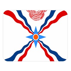 Assyrian Flag  Double Sided Flano Blanket (large)  by abbeyz71