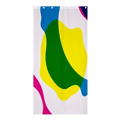 Anatomicalrainbow Wave Chevron Pink Blue Yellow Green Shower Curtain 36  X 72  (stall) 