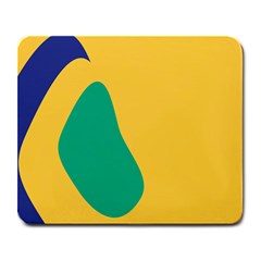 Yellow Green Blue Large Mousepads by Mariart