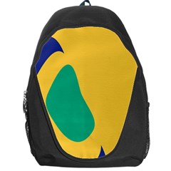 Yellow Green Blue Backpack Bag by Mariart