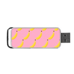 Banana Fruit Yellow Pink Portable Usb Flash (two Sides)