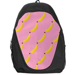 Banana Fruit Yellow Pink Backpack Bag