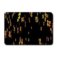 Animated Falling Spinning Shining 3d Golden Dollar Signs Against Transparent Small Doormat 