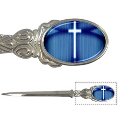 Blue Cross Christian Letter Openers by Mariart