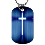 Blue Cross Christian Dog Tag (One Side) Front