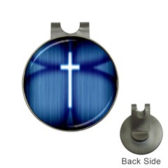 Blue Cross Christian Hat Clips With Golf Markers