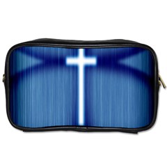 Blue Cross Christian Toiletries Bags by Mariart