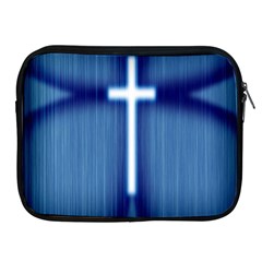 Blue Cross Christian Apple Ipad 2/3/4 Zipper Cases by Mariart