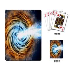 A Blazar Jet In The Middle Galaxy Appear Especially Bright Playing Card