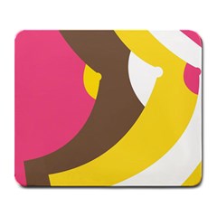Breast Pink Brown Yellow White Rainbow Large Mousepads