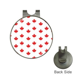 Canadian Maple Leaf Pattern Hat Clips With Golf Markers