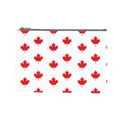Canadian Maple Leaf Pattern Cosmetic Bag (large)  by Mariart