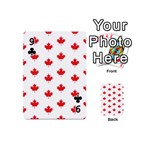 Canadian Maple Leaf Pattern Playing Cards 54 (Mini)  Front - Club9