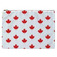 Canadian Maple Leaf Pattern Cosmetic Bag (xxl)  by Mariart