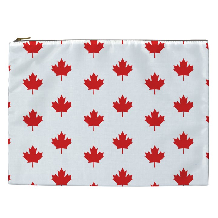 Canadian Maple Leaf Pattern Cosmetic Bag (XXL) 