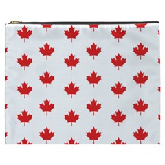 Canadian Maple Leaf Pattern Cosmetic Bag (xxxl)  by Mariart