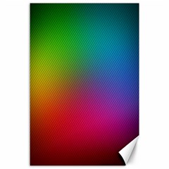 Bright Lines Resolution Image Wallpaper Rainbow Canvas 24  X 36  by Mariart
