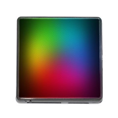 Bright Lines Resolution Image Wallpaper Rainbow Memory Card Reader (square)