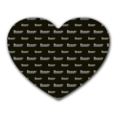 Beauty Moments Phrase Pattern Heart Mousepads