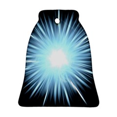 Bright Light On Black Background Bell Ornament (two Sides)