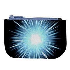 Bright Light On Black Background Large Coin Purse by Mariart