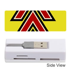 Chevron Symbols Multiple Large Red Yellow Memory Card Reader (stick) 