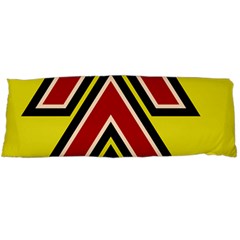 Chevron Symbols Multiple Large Red Yellow Body Pillow Case (dakimakura)