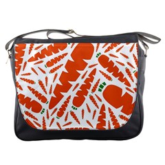 Carrots Fruit Vegetable Orange Messenger Bags by Mariart