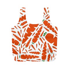 Carrots Fruit Vegetable Orange Full Print Recycle Bags (m) 