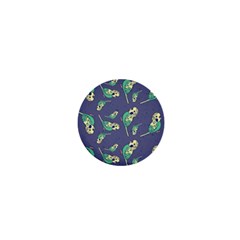 Canaries Budgie Pattern Bird Animals Cute 1  Mini Buttons by Mariart