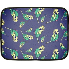 Canaries Budgie Pattern Bird Animals Cute Fleece Blanket (mini)