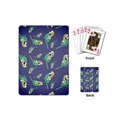 Canaries Budgie Pattern Bird Animals Cute Playing Cards (mini)  by Mariart