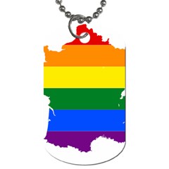 Flag Map Stripes Line Colorful Dog Tag (two Sides) by Mariart